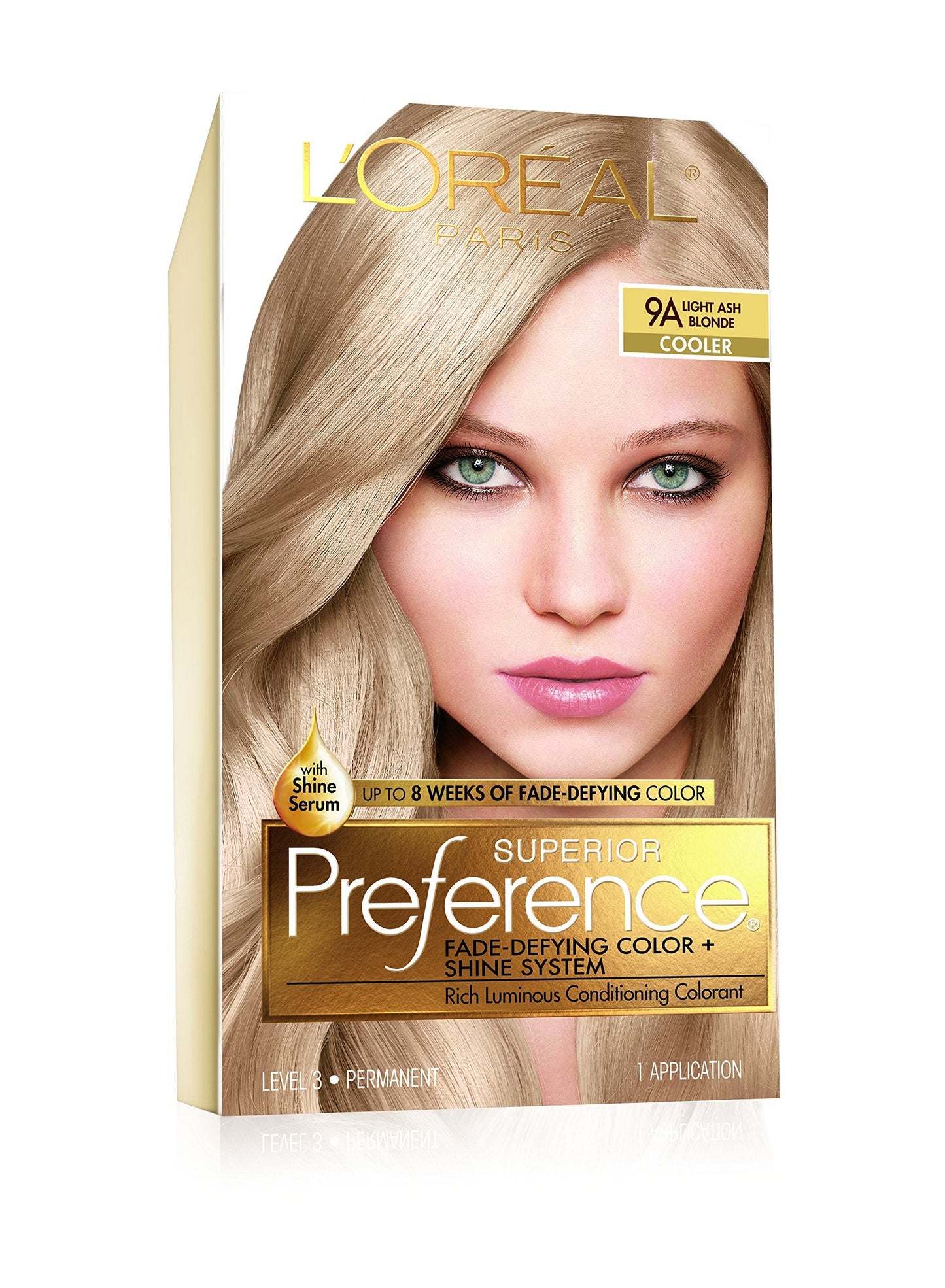L’Oreal ParisSuperior Preference Light Ash Blonde 9A Cooler,1 Each (Pack of 4) Beauty & Personal Care L'Oreal Paris