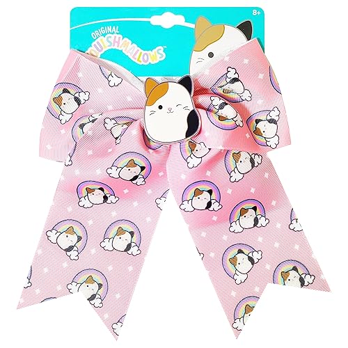 LUV HER Cute Squishmallows Hair Bows For Girls - One Large Squishmallows Printed Hair Bow with a Charm Featuring your Favorite Character - Alligator Beauty & Personal Care LUV HER
