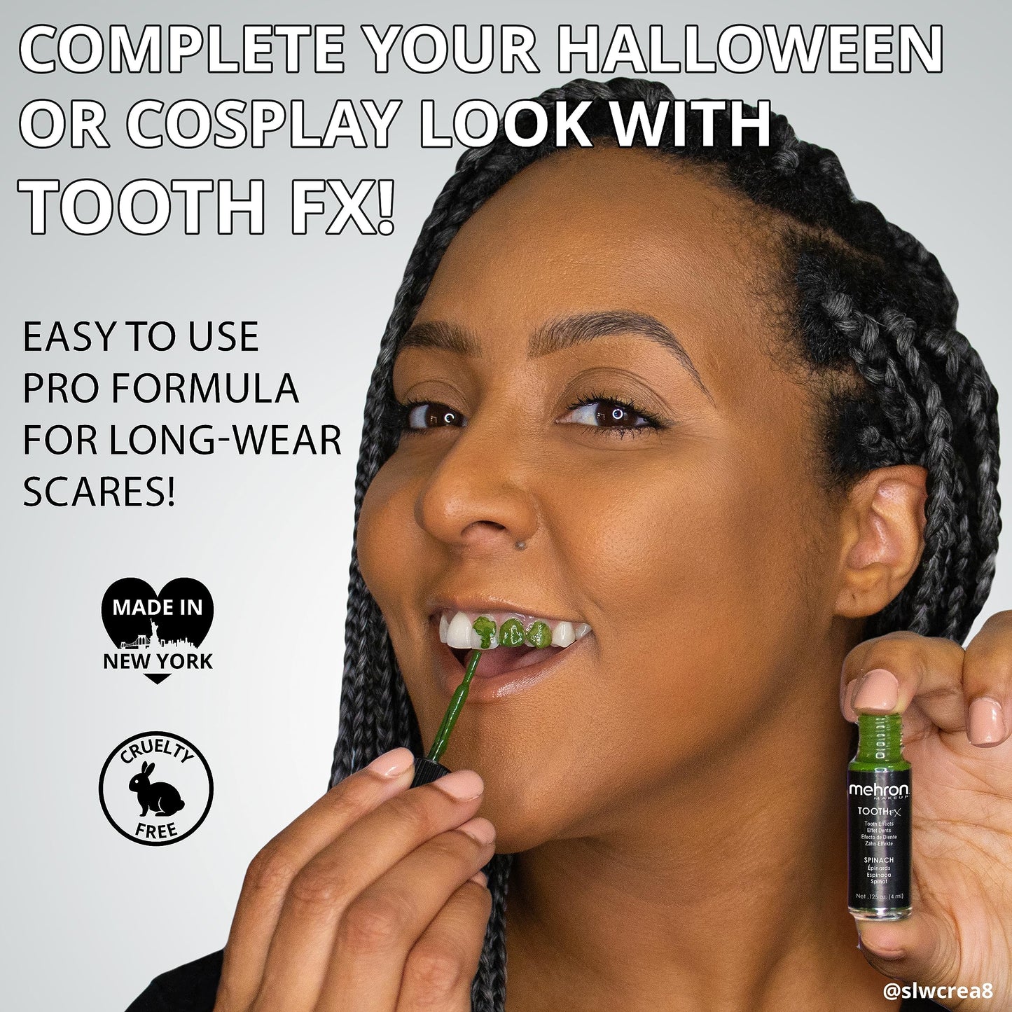 Mehron Makeup Tooth FX Spinach | Temporary Green Tooth Paint | Perfect for Creating Green Teeth FX & Rotten Teeth Makeup for Halloween, Cosplay Beauty & Personal Care Mehron