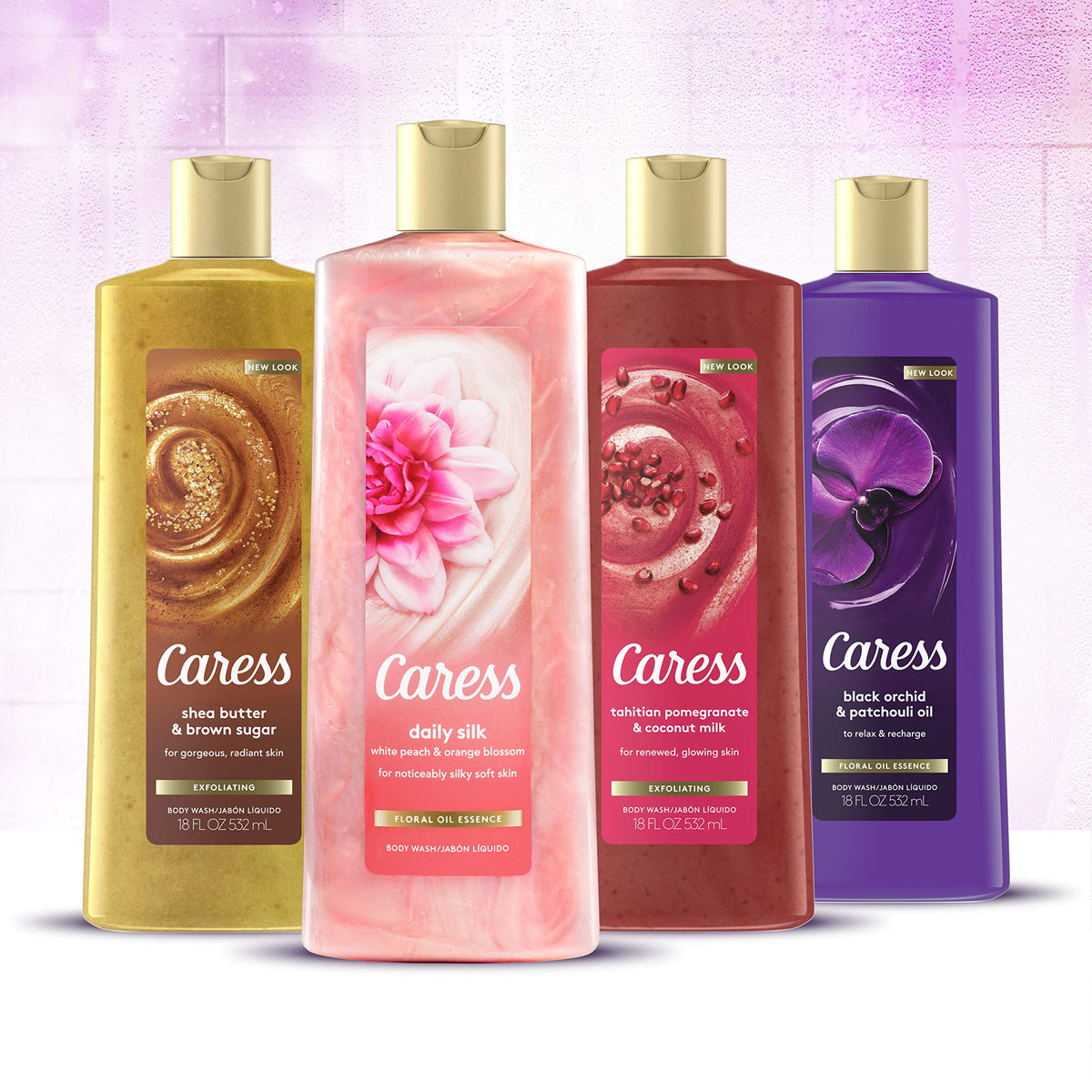 Caress Exfoliating Body Wash with Pump For Gorgeous, Radiant Skin Shea Butter & Brown Sugar 25.4 oz Beauty & Personal Care Caress