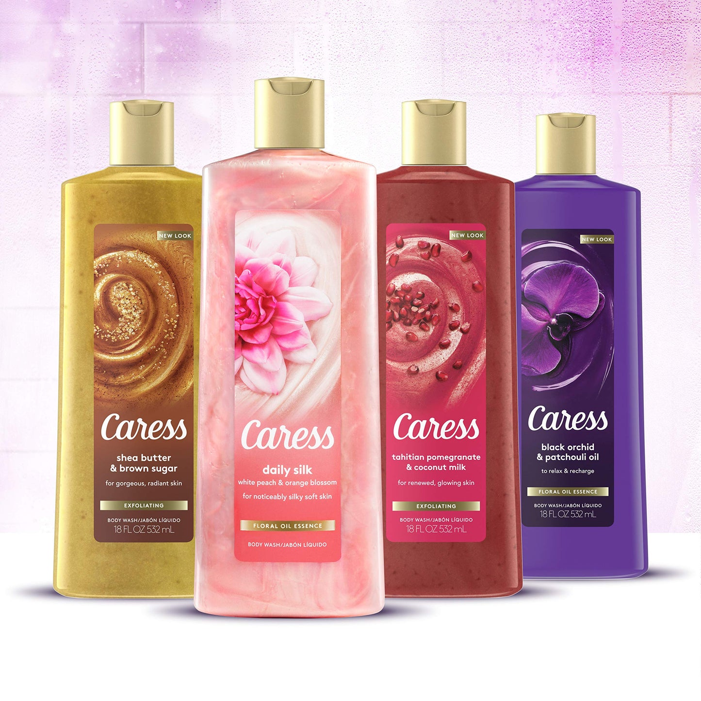 Caress Exfoliating Body Wash for Everyday Use Shea Butter & Brown Sugar 18 oz (Pack of 3) Beauty & Personal Care Caress