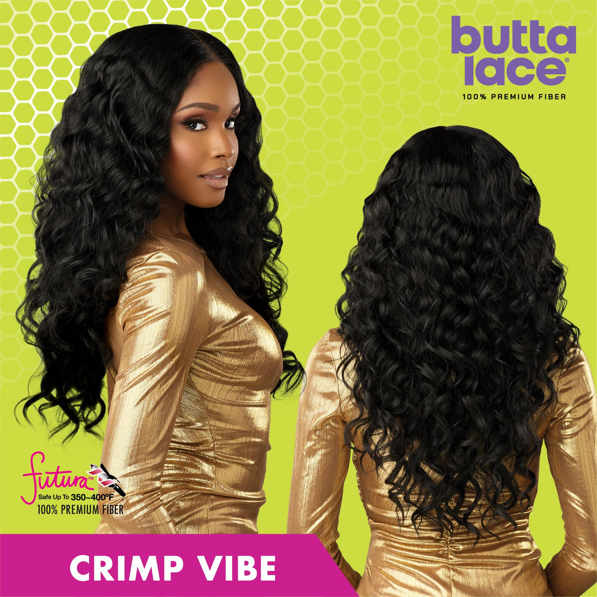 Sensationnel Butta LaceWig-Crimp Vibe, BALAYAGEASHBLONDE