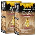 Garnier Olia Hair Color, Ammonia-Free Permanent Hair Dye, Oil-Powered Formula for 100% Gray Coverage and 3x Shinier Hair, Vegan & Cruelty Free, 9.0 Beauty & Personal Care Garnier