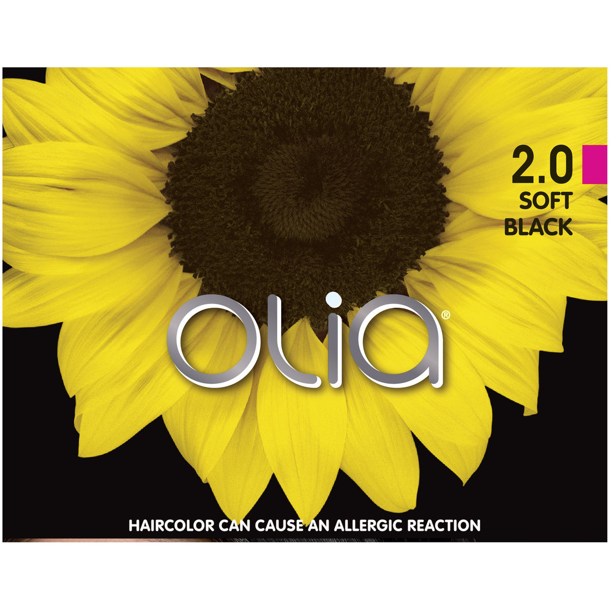 Garnier Olia Ammonia-Free Brilliant Color Oil-Rich Permanent Hair Color, 2.0 Soft Black (1 Kit) Black Hair Dye (Packaging May Vary)