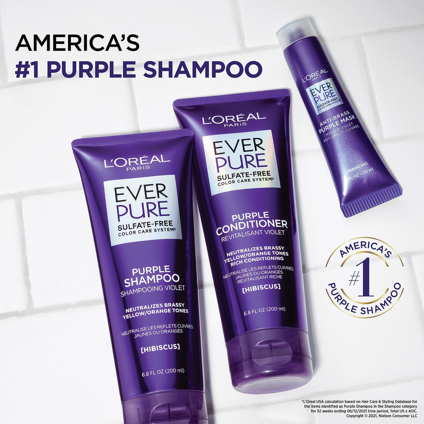 L'Oreal Paris EverPure Ultra Pigmented Anti Brass Purple Rinse-Out Mask for Bleached, Blonde or Highlighted Hair, 3 Ounce Beauty & Personal Care L'Oreal Paris