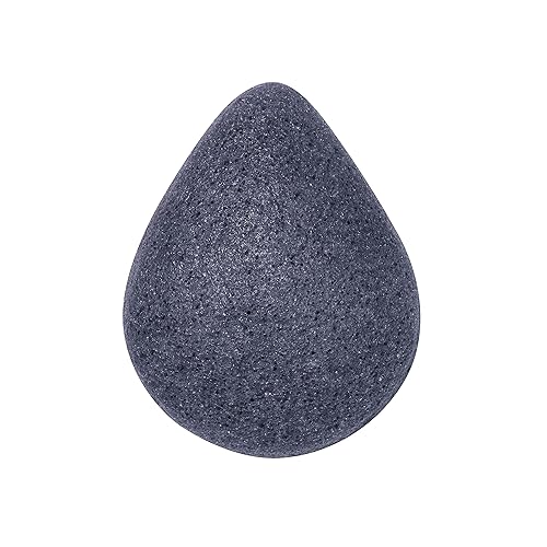 REVLON Konjac Sponge Charcoal - Facial Cleansing, Exfoliation - Round - Rubber - Black Beauty & Personal Care REVLON