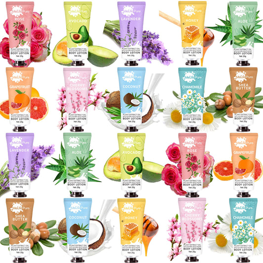 20 Pack Lotion for Women, Body Lotion for Dry Skin,Easter Basket Stuffers Girls,Gifts for Women,Teacher Gifts,Travel Size Lotion, Natural Fragrance Beauty & Personal Care DBEAUTYM