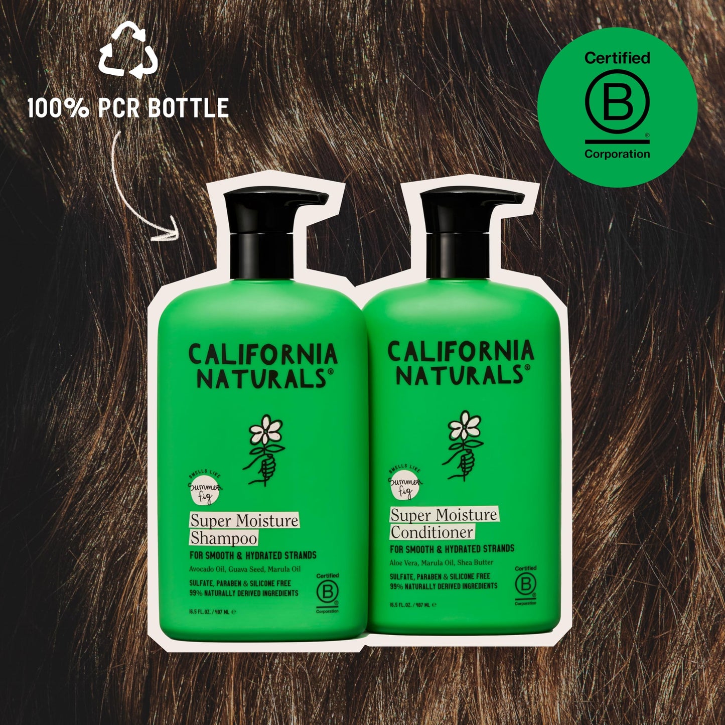 California Naturals Moisture Shampoo and Conditioner for Dry, Damaged Hair, Hair Care Bundle for Women and Men, Natural, Vegan, Cruelty, Silicone Beauty & Personal Care California Naturals