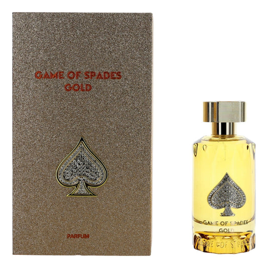 Jo Milano Game of Spades Gold Parfum Spray | 3.4 oz (100ml) | Fruity, Amber, Sweet, Musky, Patchouli Scent | Long Lasting Fragrance for Men and Women Beauty & Personal Care Jo Milano