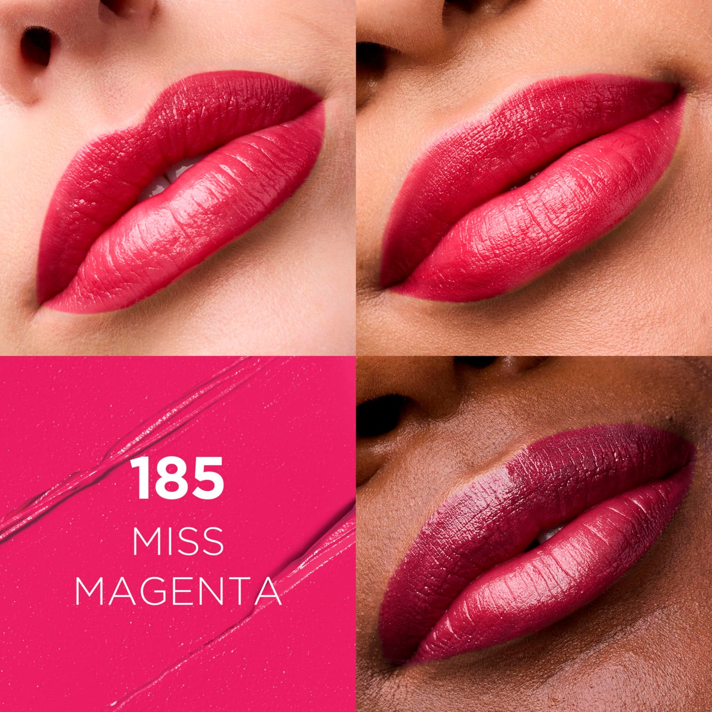 L'Oreal Paris Colour Riche Original Creamy, Hydrating Satin Lipstick with Argan Oil and Vitamin E, Miss Magenta , 1 Count Beauty & Personal Care L'Oreal Paris
