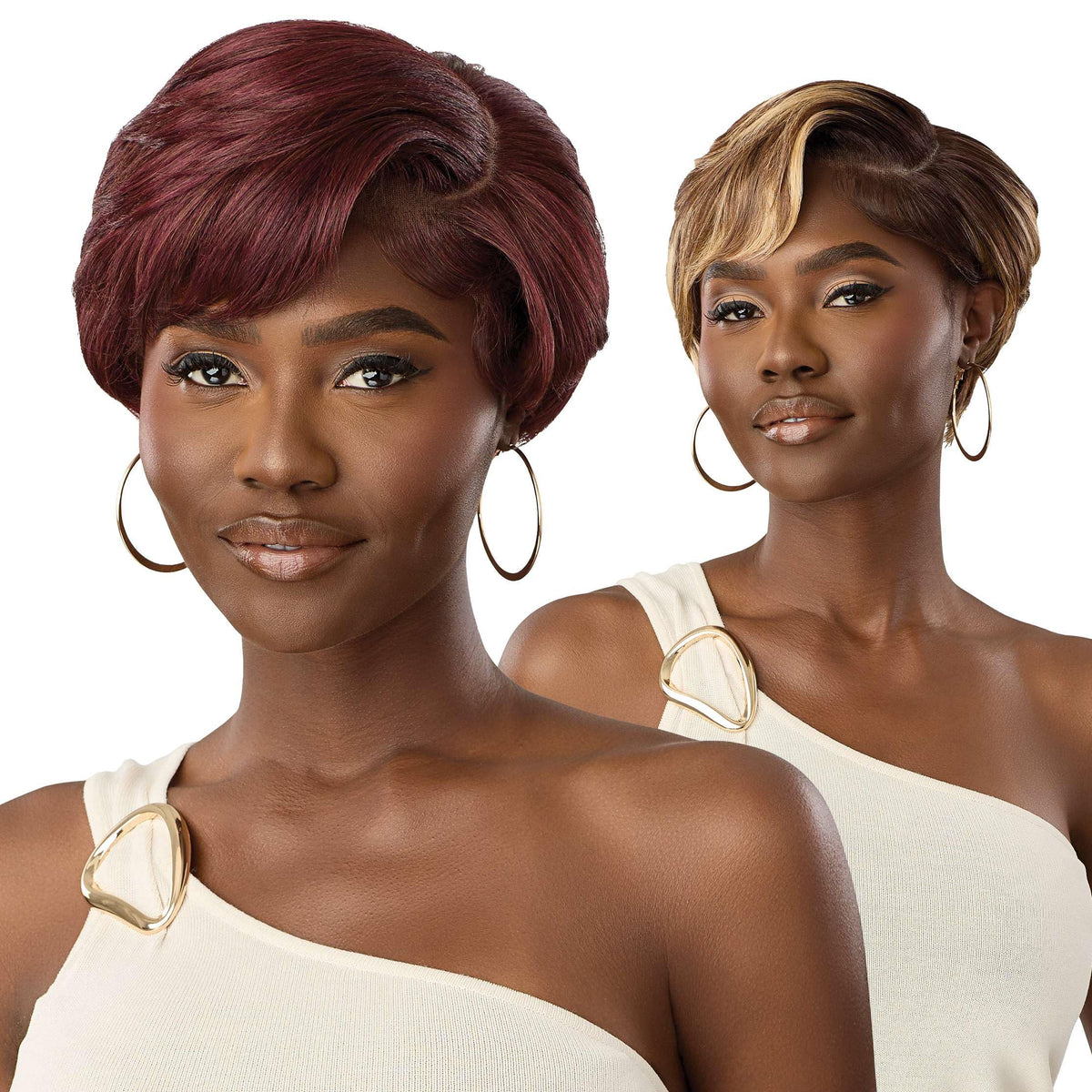 Outre Lace Front Wig - Melted Hairline - TruCurve - TruCurve 7 (DR CHOCOLATE SWIRL)