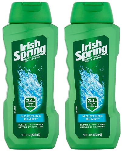 Irish Spring Body Wash, Moisture Blast 18 Fl Oz ,Pack of 2 Beauty & Personal Care Irish Spring