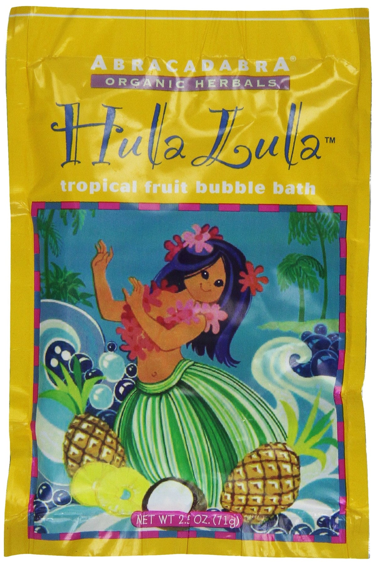 Abracadabra Organic Herbals Bubble Bath, Hula Lula Tropical Fruit, 2.5 Ounce Beauty & Personal Care Abracadabra