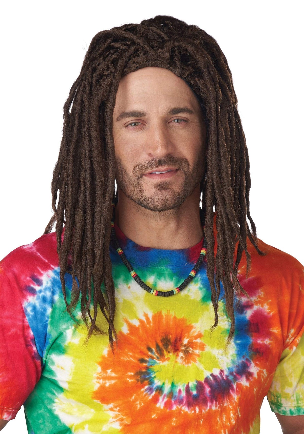 California Costumes Mens Island Dreads Wig, Brown