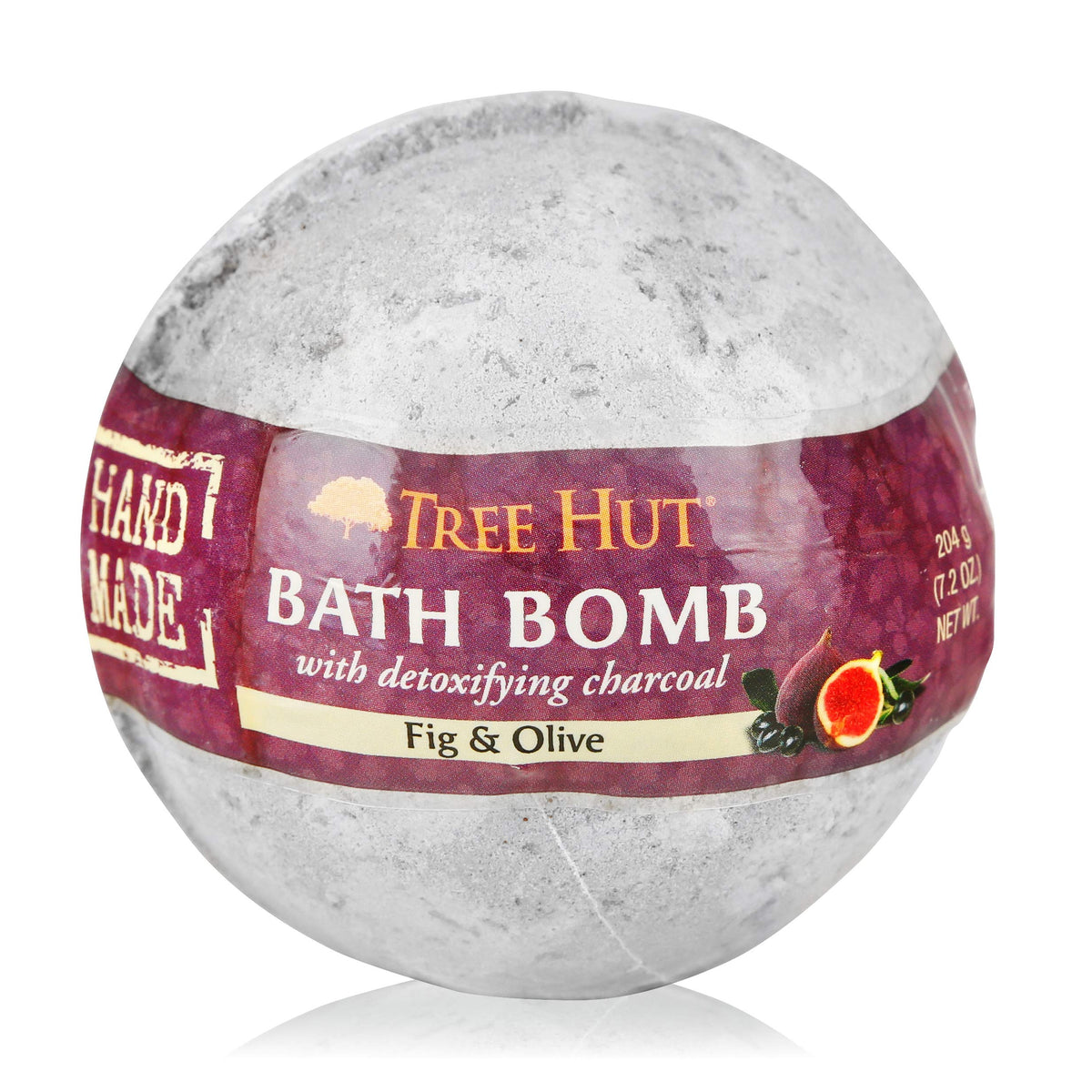 Tree Hut Shea Detoxifying Bath Bomb with Charcoal Fig & Olive, 7.2oz, Ultra Hydrating Bath Bomb for Nourishing Essential Body Care Beauty & Personal Care Tree Hut