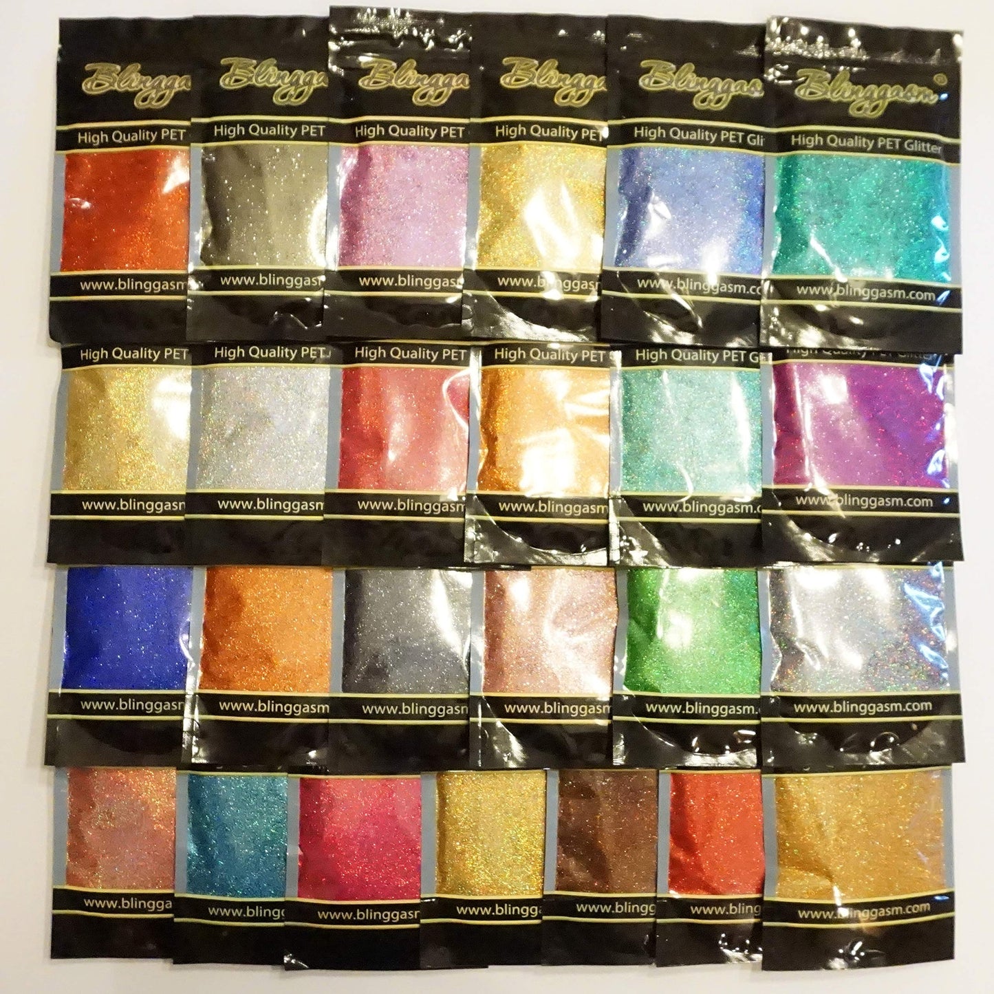 Blinggasm Premium Solvent Resistant Polyester Glitter 3.5 oz by Weight .008 or .015 Use for Tumblers Decoration Crafts Nails Cosmetics Body Paint Beauty & Personal Care Blinggasm