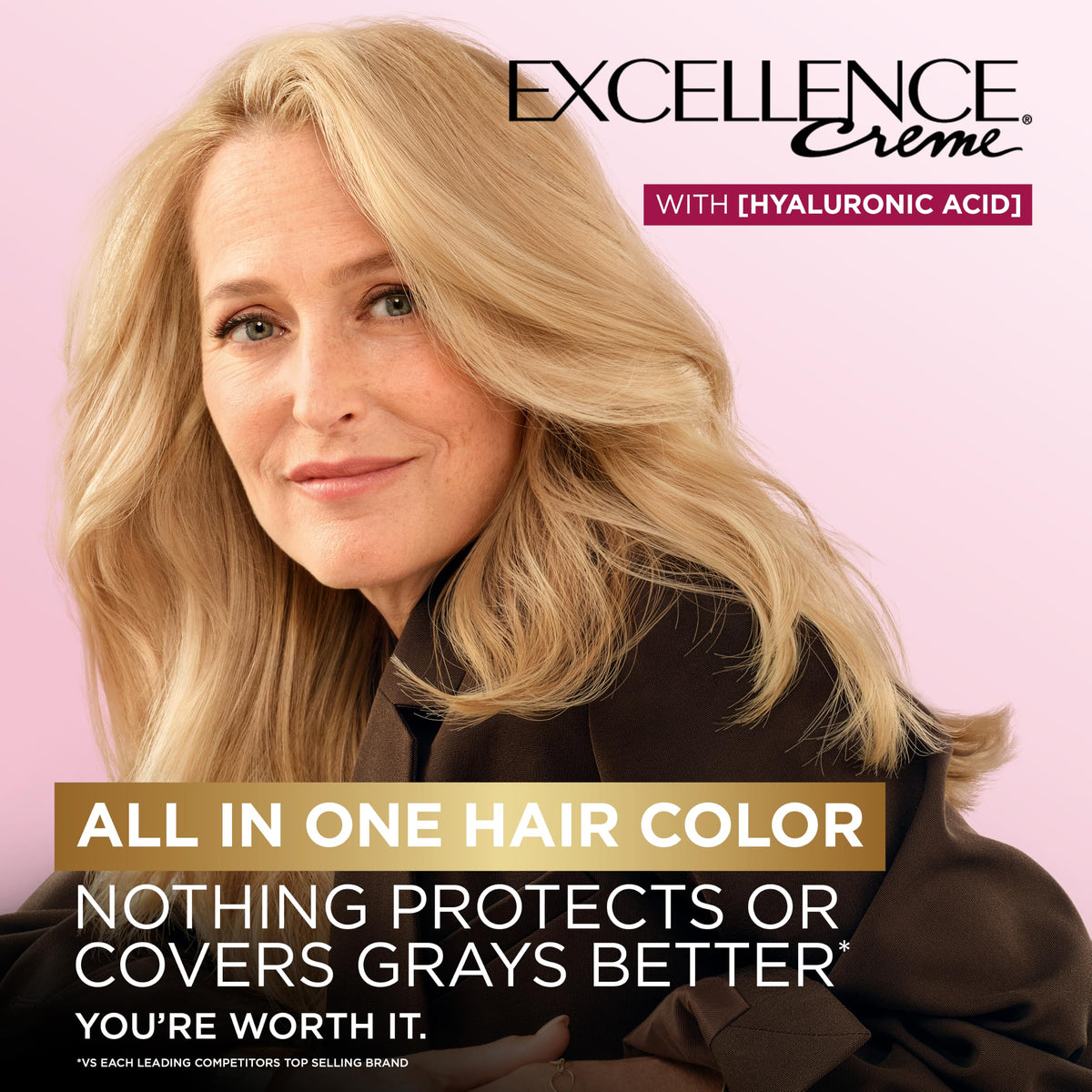 L'Oreal Paris Excellence Creme Haircolor, Extra Light Ash Blonde [01] (Cooler) 1 ea (Pack of 4)
