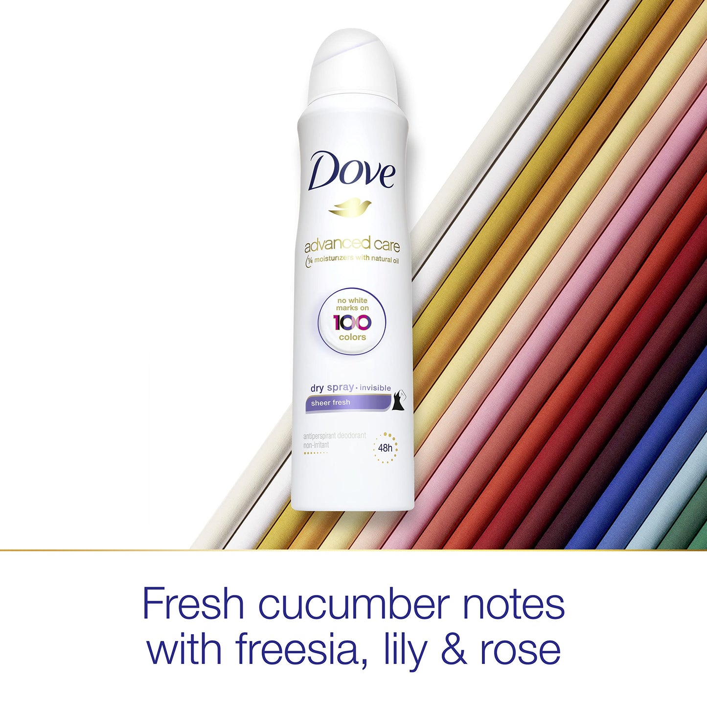 Dove Invisible Antiperspirant Deodorant Dry Spray ¼ Moisturizers Sheer Fresh 48-Hour Sweat and Body Odor Protecting Deodorant for Women 3.8 oz Beauty and Personal Care Dove