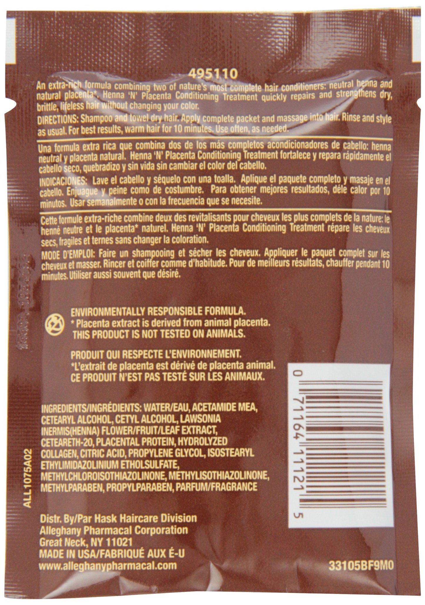Hask Pks Henna & Placenta 2 Ounce Conditioning Treatment (12 Pieces) (59ml) Beauty & Personal Care HASK
