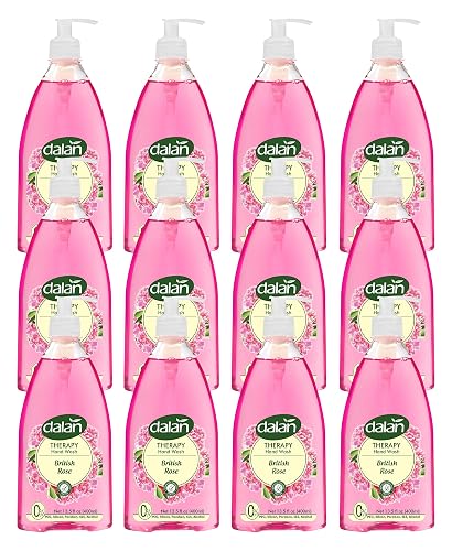Dalan Therapy British Rose Ultra Moisturizing Liquid Hand Soap for Normal and Dry Hands Fresh Clean and Soft Feeling (13.5 Fl Oz / 400 mL (Pack Beauty & Personal Care Dalan
