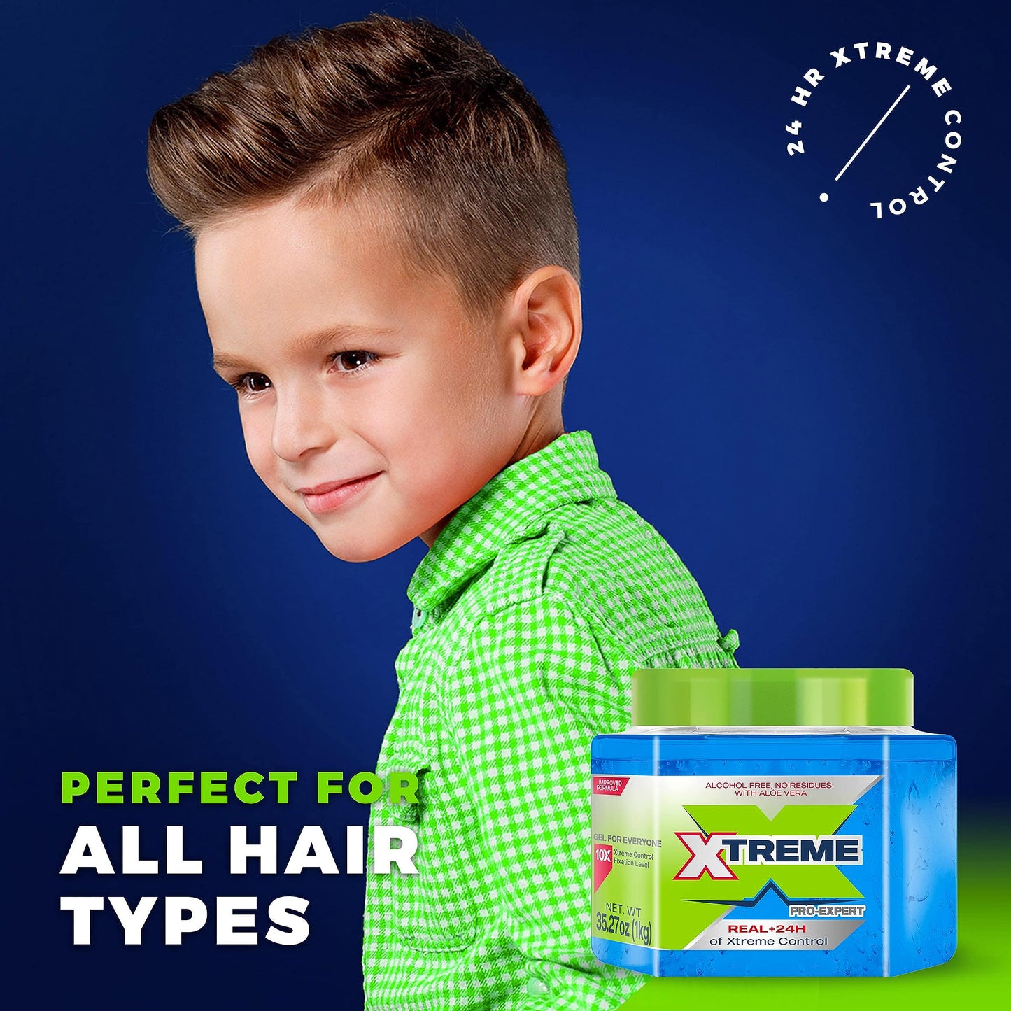 Xtreme Pro-Expert Blue Styling Hair Gel, 35.27 Oz, Pack of 2 Beauty & Personal Care Xtreme