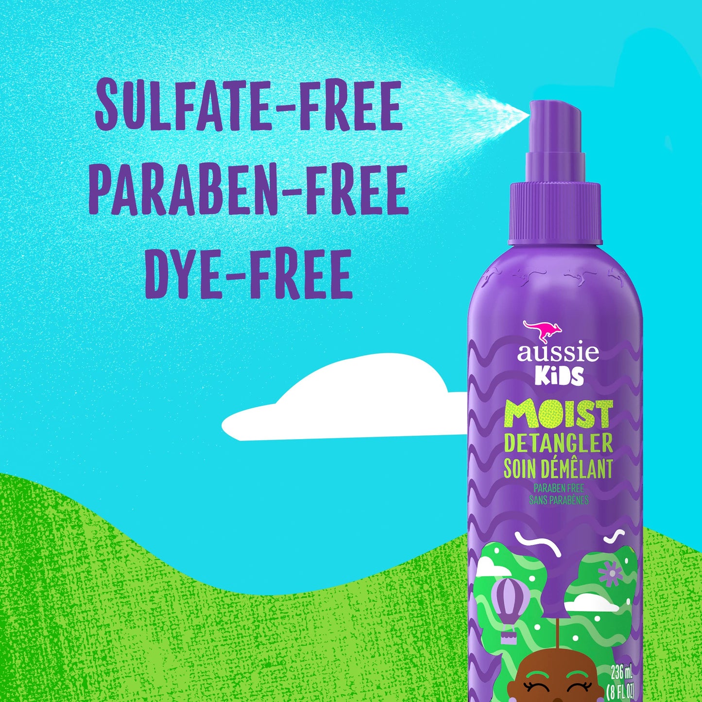 Aussie Kids Moist Detangler for Kids, 8 fl oz Beauty & Personal Care Aussie