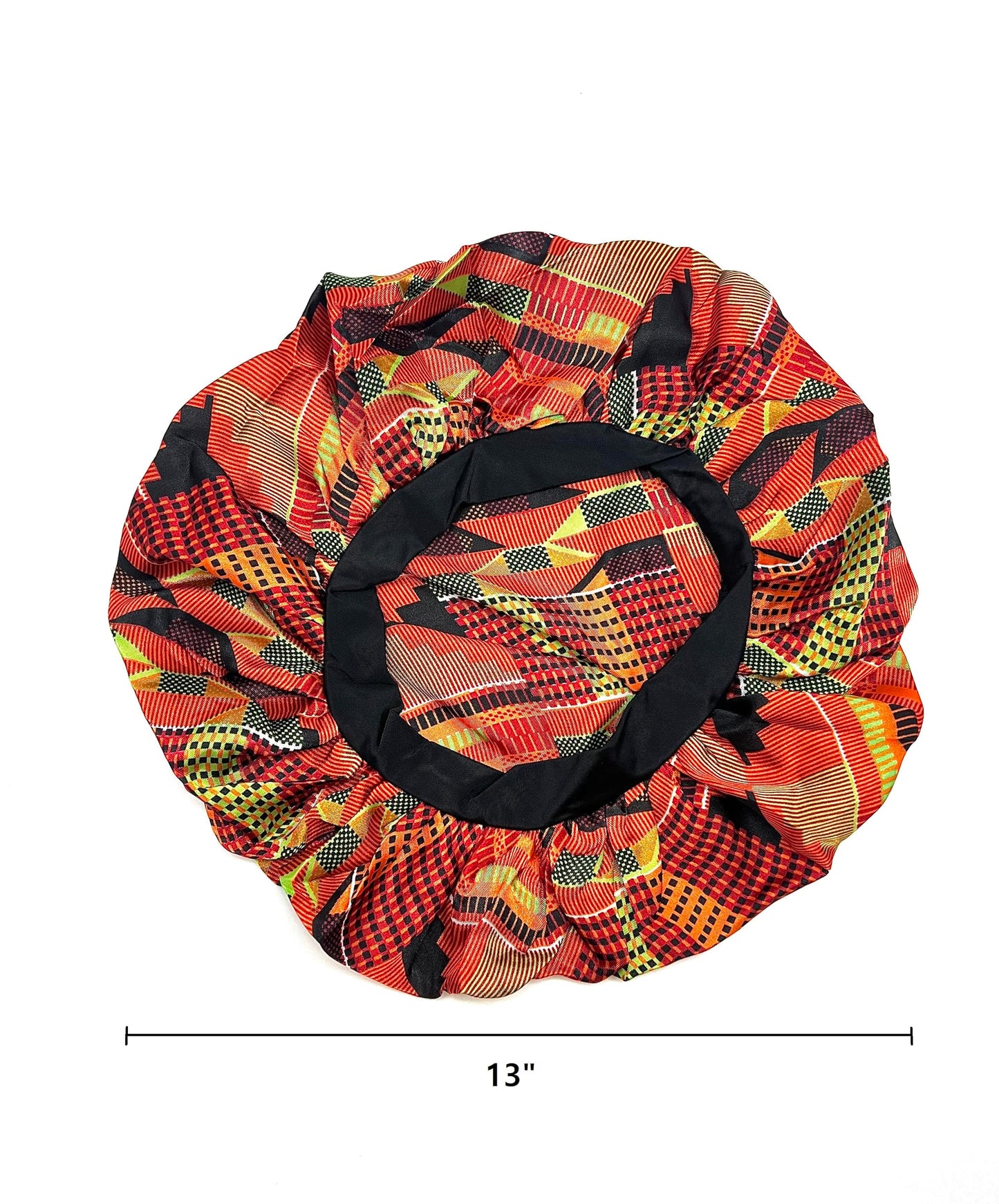 DONNA Fashion Satin Sleep Cap Bonnet for Women, Hair Shower Cap, Sleeping Hat, 1PC Ankara Pattern Multi Color Beauty and Personal Care DONNA