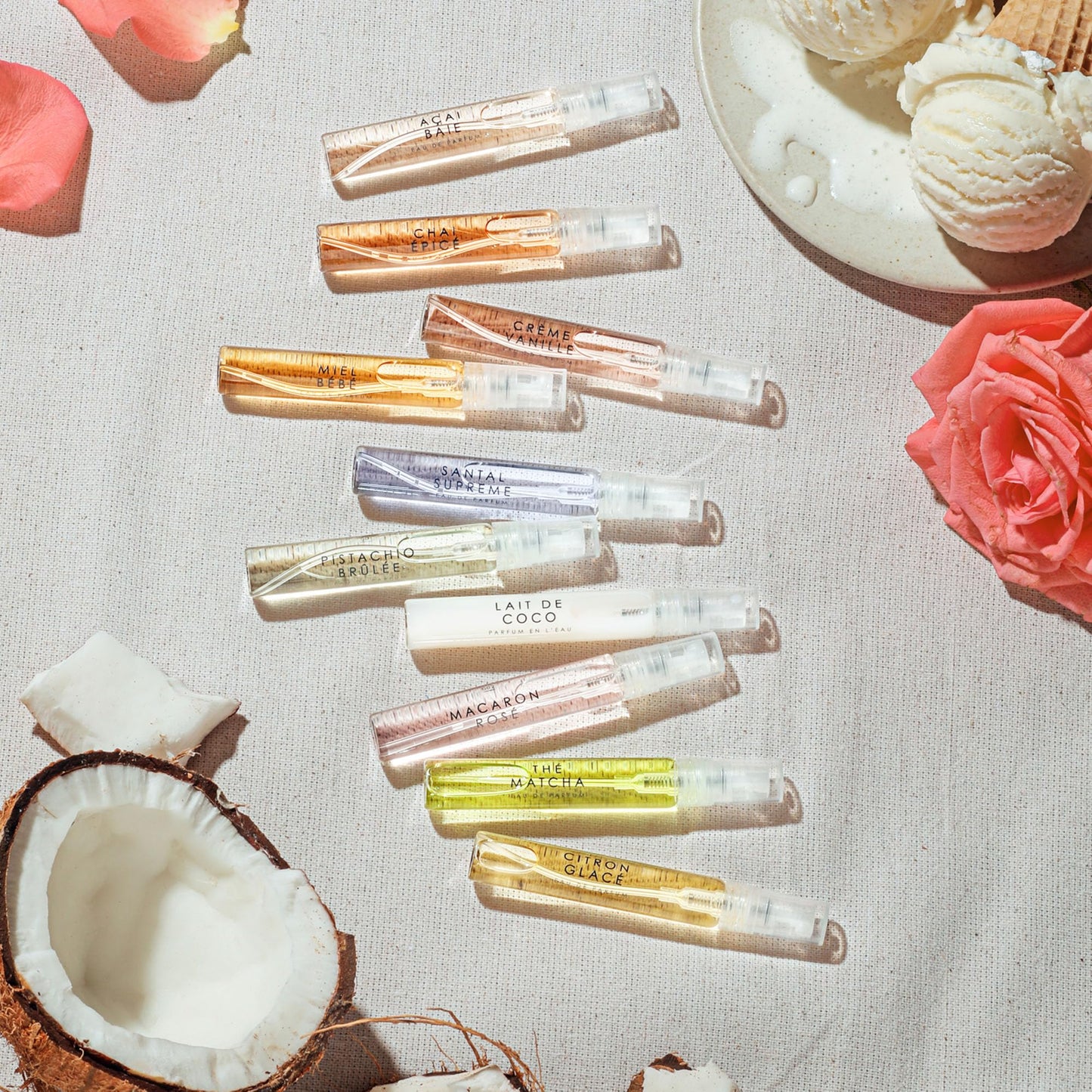 Le Monde Gourmand Parfum de Voyage 10 Piece Purse Spray Discovery Set - 0.23 fl oz (6.8 ml) Each Sample Fragrance Beauty & Personal Care Le Monde Gourmand