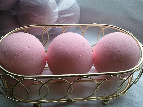 Spa Pure Shortcake Bath Bombs: 3 Strawberry Shortcake Luxury Bath Bombs, Large 5 Oz, Handmade in The USA with Shea, Mango and Cocoa Butter, Ultra… Beauty & Personal Care Spa Pure