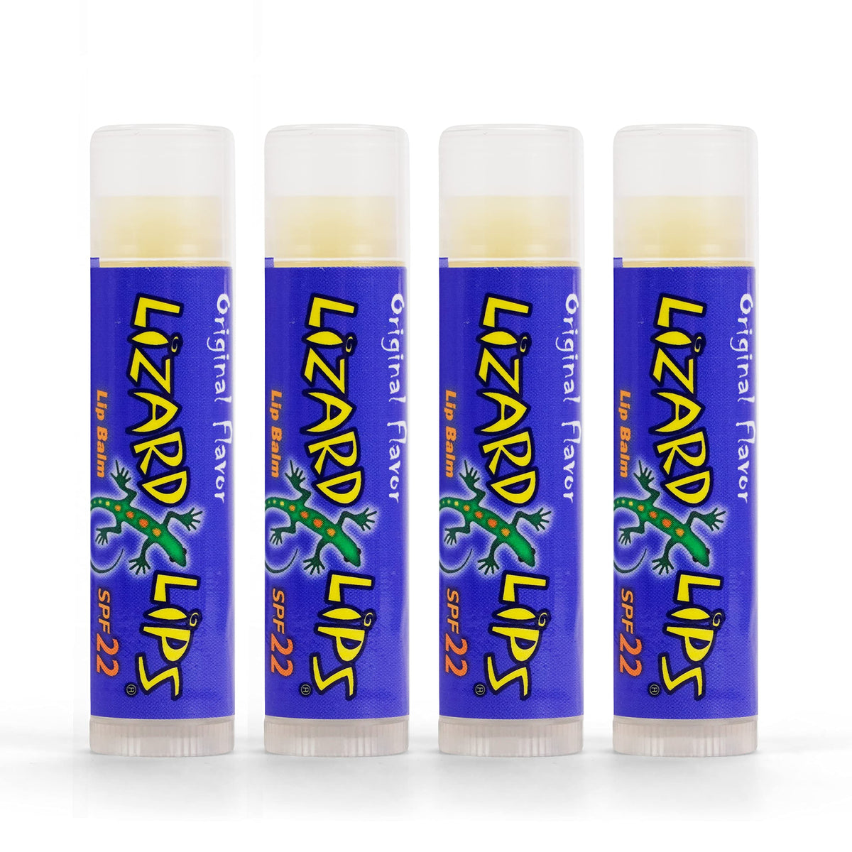 Lizard Lips SPF 22 Lip Balm - Original Vanilla 4 Pack (4) Beauty & Personal Care Lizard Lips