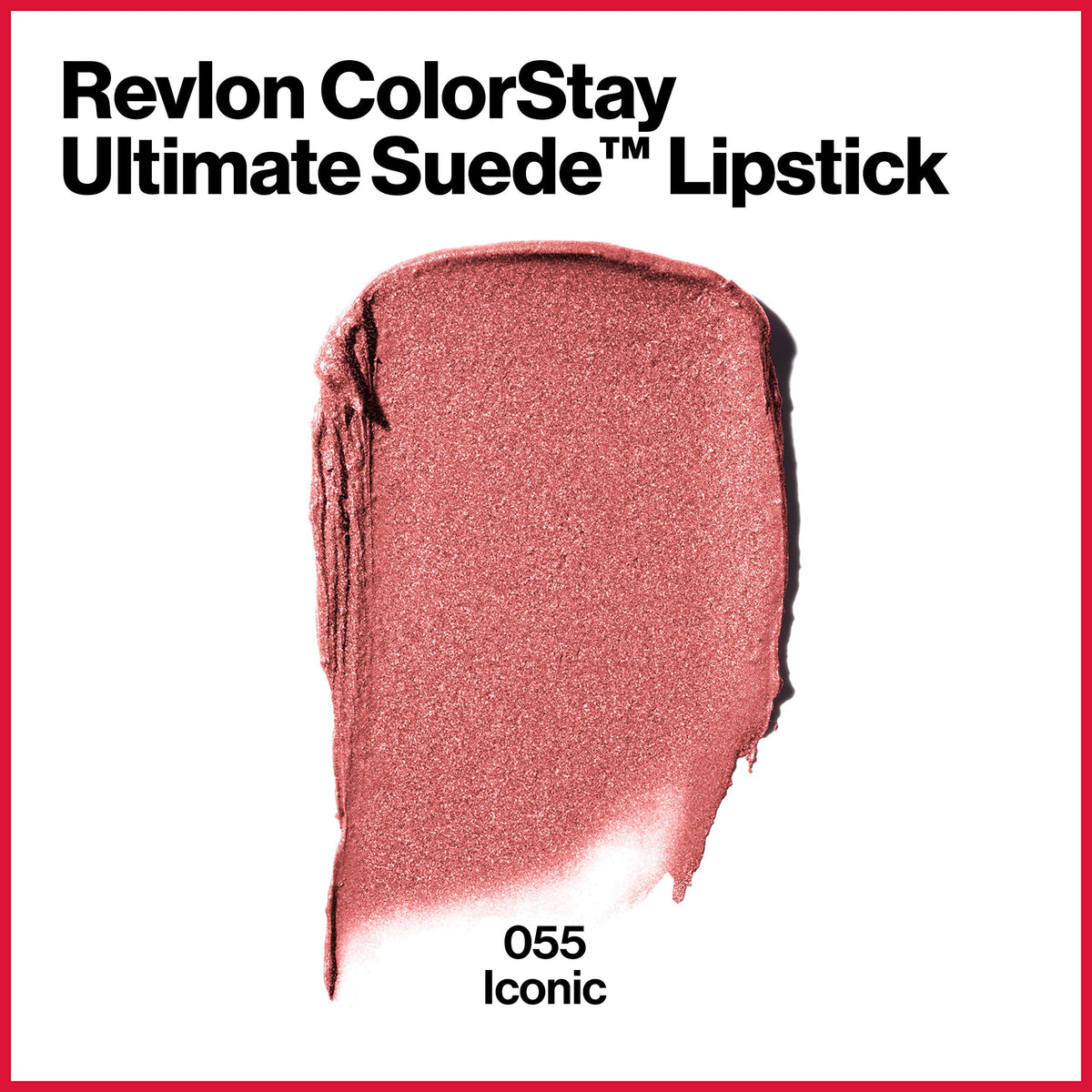 REVLON Lipstick, ColorStay Ultimate Suede Lipstick, High Impact Lip color with Moisturizing Creamy Formula, Infused with Vitamin E, 055 Iconic, 0.09 Beauty & Personal Care REVLON