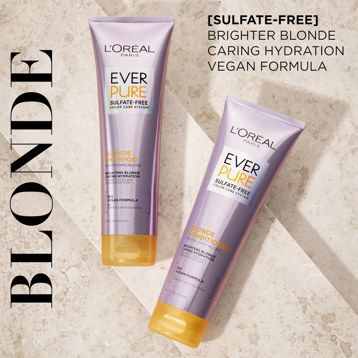L’Oreal ParisEver Pure Blonde Conditioner Iris, 8.5 Fl Oz (Pack of 2)