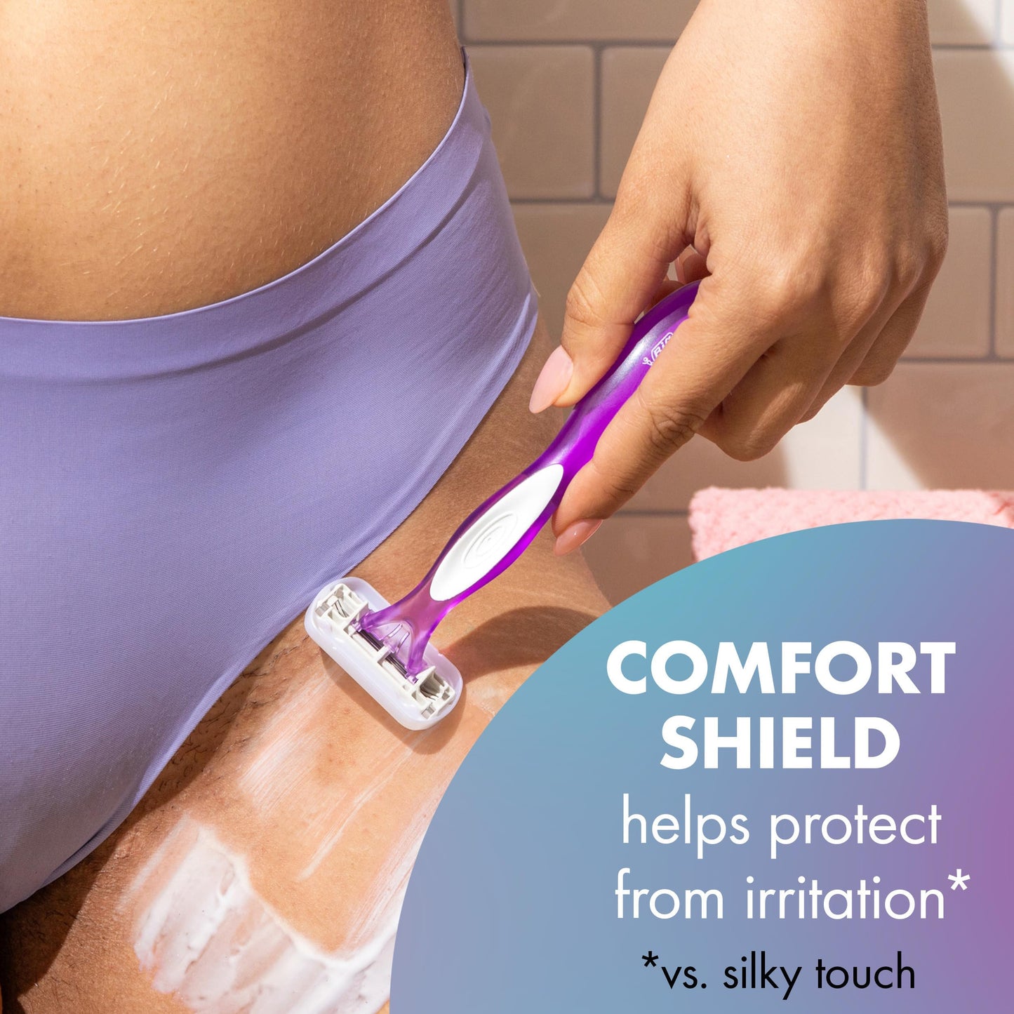 BIC Soleil 3 Sensitive Women's Disposable 3 Blade Razors, Comfort Shield and Aloe Vera Moisture Strip, 10-Pack Beauty and Personal Care BIC