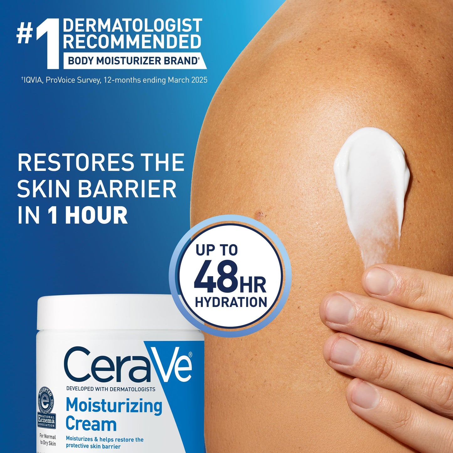 CeraVe Moisturizing Cream, Body and Face Moisturizer for Dry Skin, Body Cream with Hyaluronic Acid and Ceramides, Daily Moisturizer, Oil-Free Beauty and Personal Care CeraVe