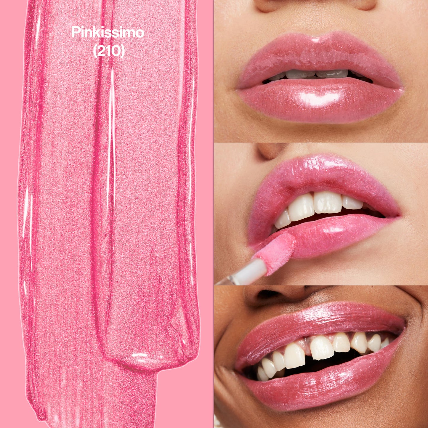 Revlon Super Lustrous Lip Gloss, Non-Sticky, Hydrating, High Shine Finish, 210 Pinkissimo, 0.13 oz Beauty & Personal Care REVLON