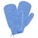 Evridwear Shower Exfoliating Mitts, Deep Cleanse Bathing Scrub Gloves Self Tan Scrubber Mitten Dead Skin Remover for Men and Women,1 Pair Moderate Beauty & Personal Care Evridwear