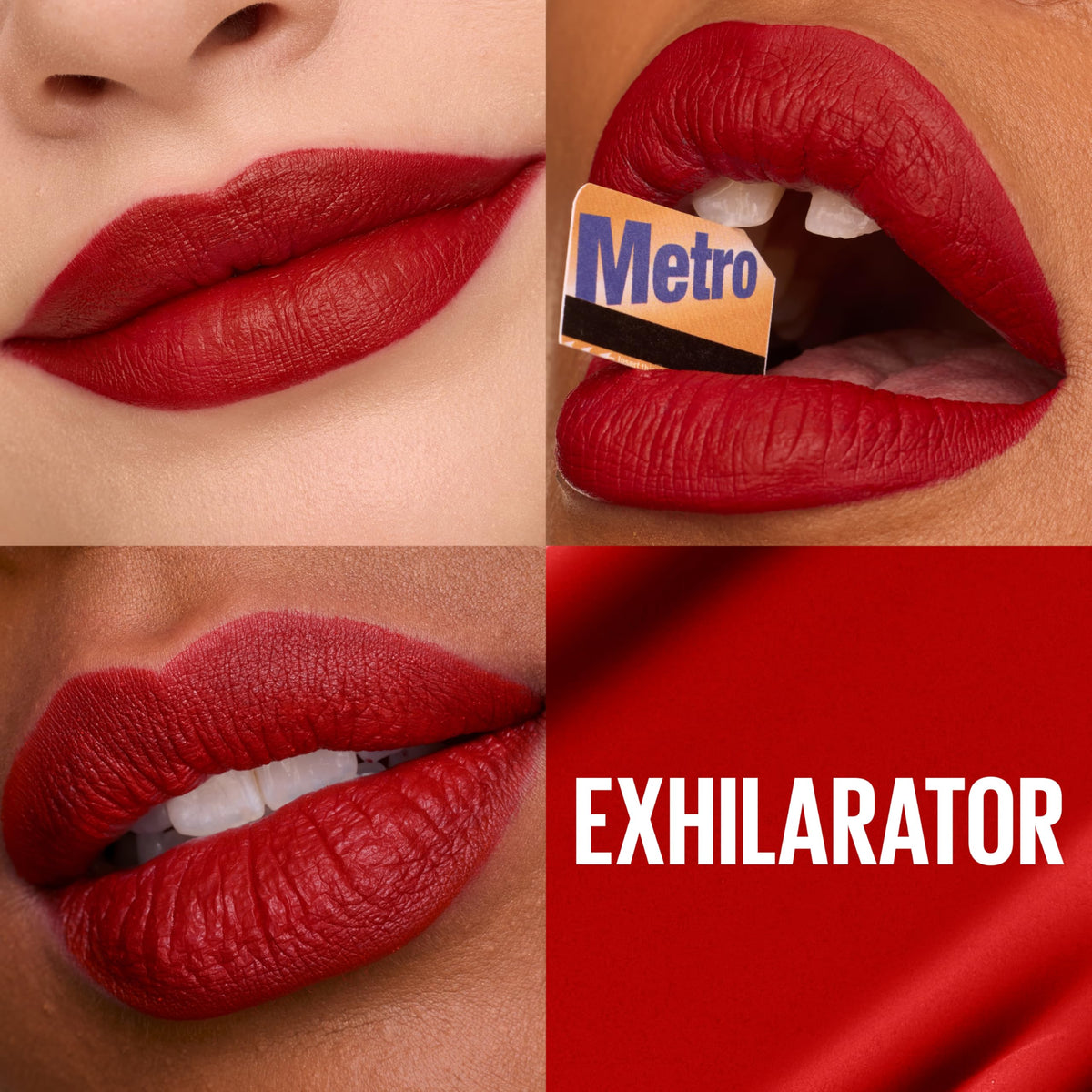 Maybelline Super Stay Matte Ink Liquid Lipstick Makeup, Long Lasting High Impact Color, Up to 16H Wear, Exhilarator, Ruby Red, 1 Count, Packaging May Beauty & Personal Care MAYBELLINE