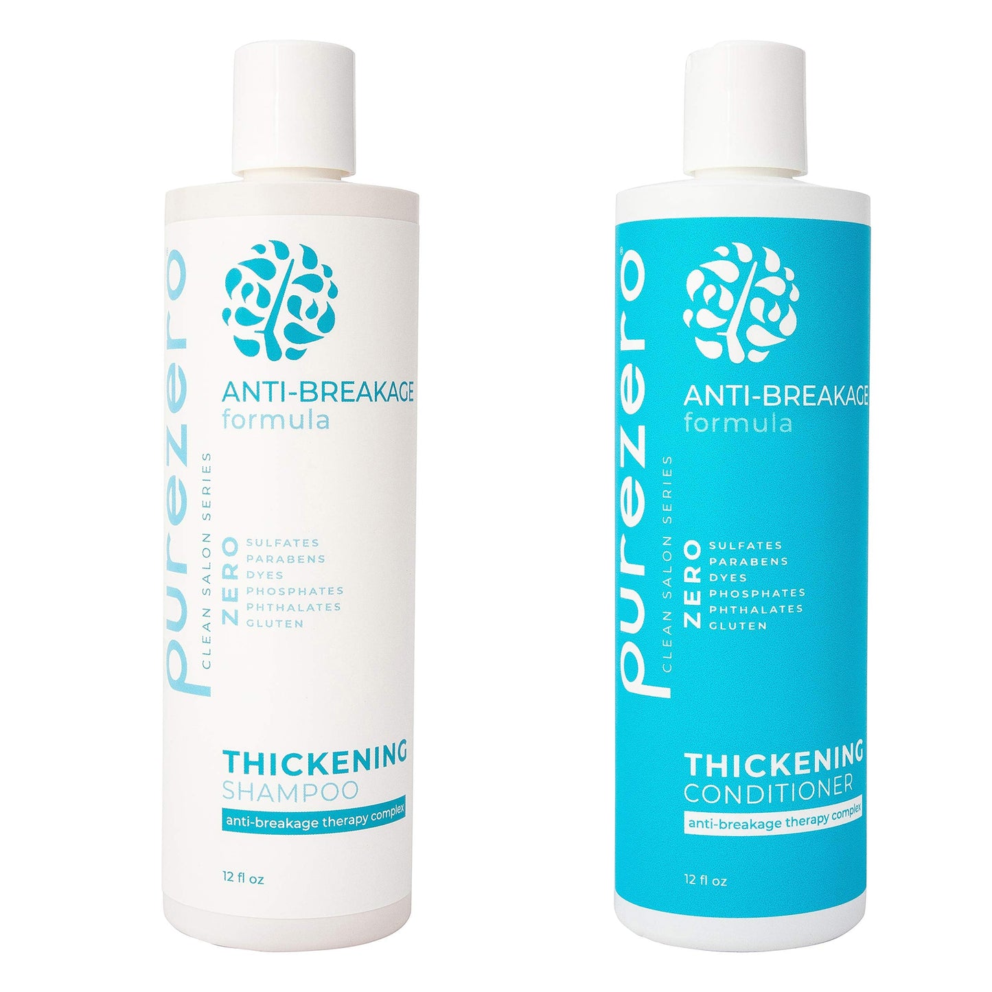Purezero Anti-Breakage & Thickening Shampoo Conditioner set, For Hair Loss & Hair Thinning, With Biotin, Vitamin C, Caffeine and Saw Palmetto, 100% Beauty & Personal Care Purezero