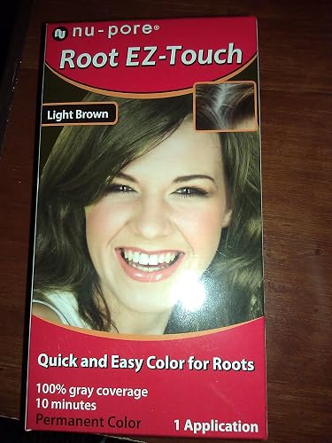 Nu-pore Root Ez Touch Brush on Light Brown 1 Application Beauty & Personal Care nu-pore