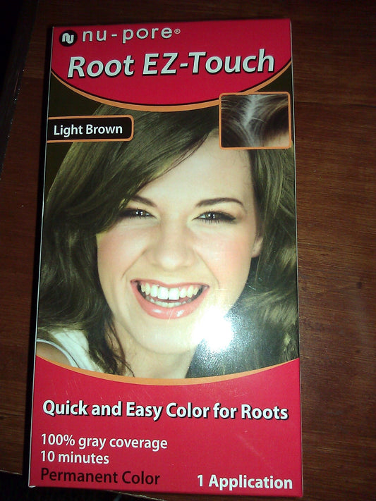 Nu-pore Root Ez Touch Brush on Light Brown 1 Application Beauty & Personal Care nu-pore