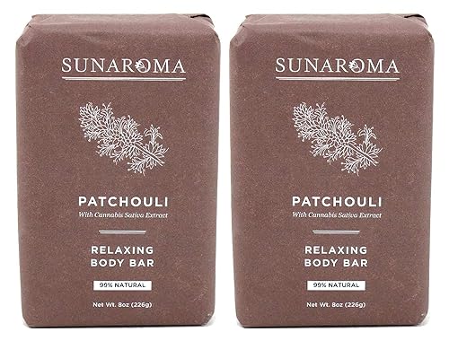 Sunaroma Soap Bar Patchouli 8 Ounce (Pack of 2) Beauty & Personal Care SUNAROMA