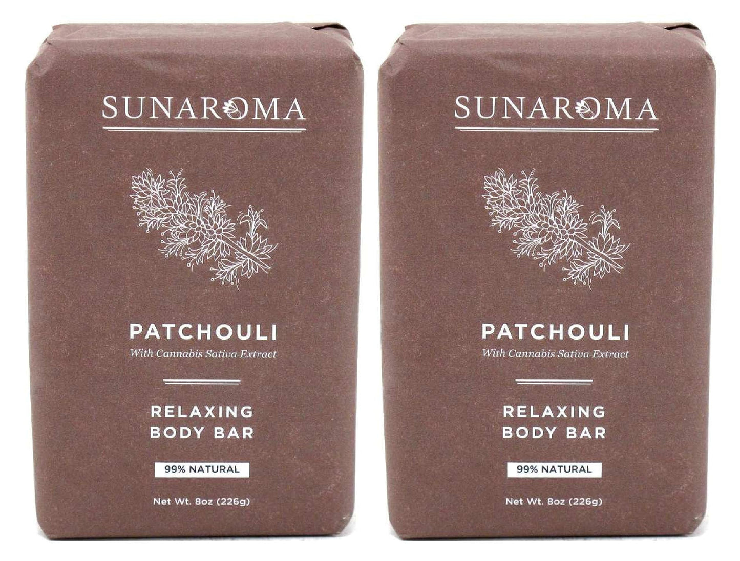 Sunaroma Soap Bar Patchouli 8 Ounce (Pack of 2) Beauty & Personal Care SUNAROMA