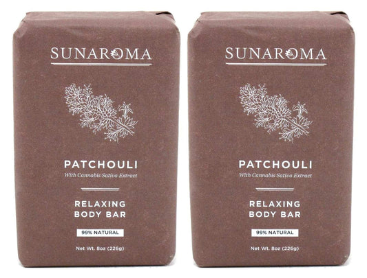 Sunaroma Soap Bar Patchouli 8 Ounce (Pack of 2) Beauty & Personal Care SUNAROMA