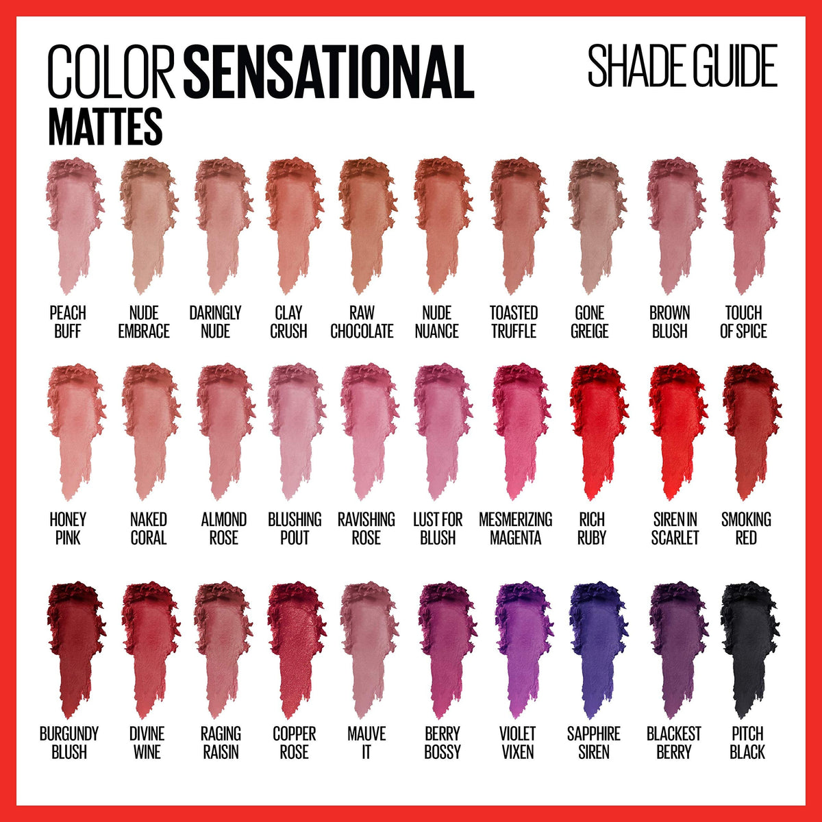 Maybelline New York Color Sensational The Loaded Bolds Lipstick, Pitch Black, 0.15 Ounce Beauty & Personal Care MAYBELLINE