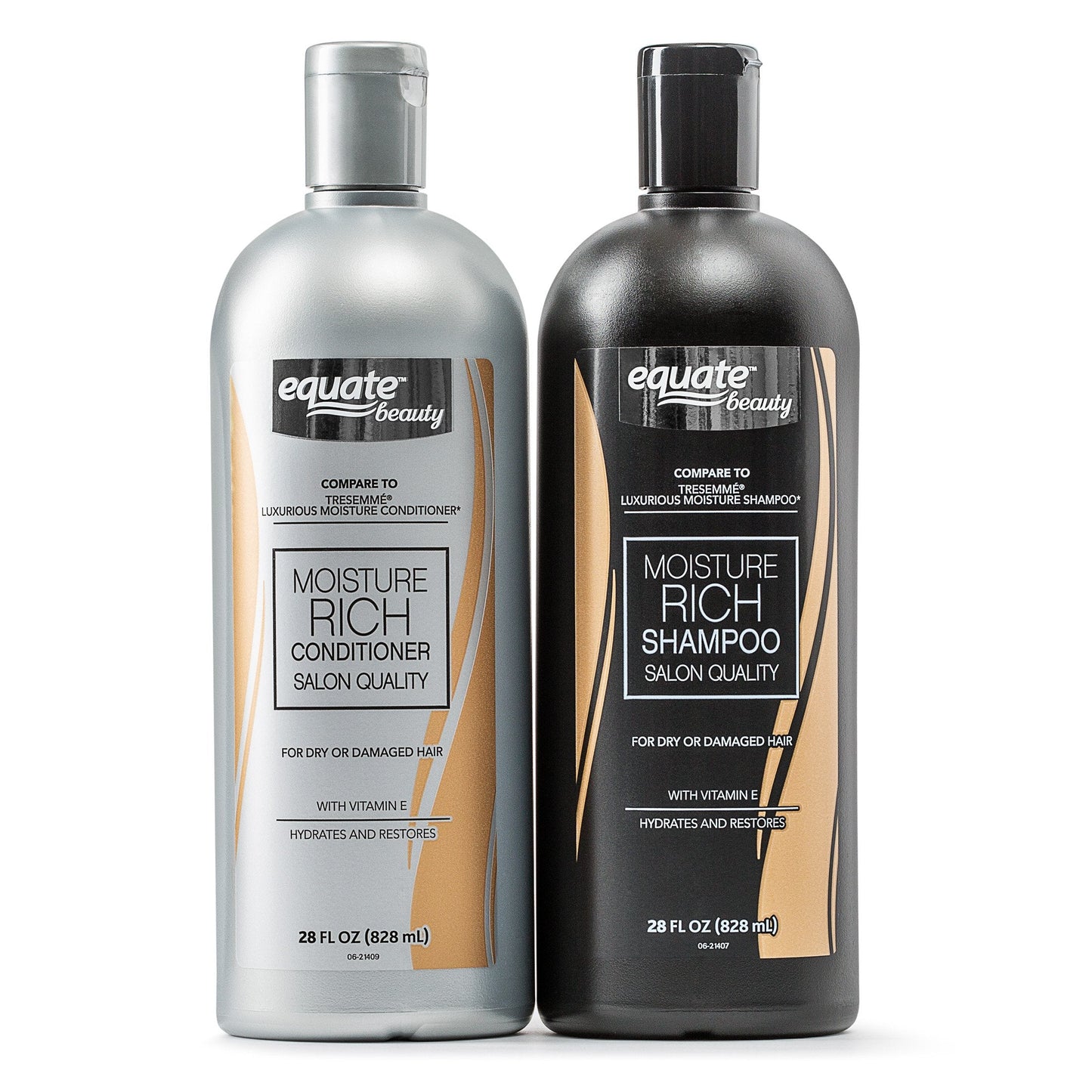 Equate Beauty Moisture Rich Shampoo & Conditioner, 28 fl oz, (Pack of 2) Beauty & Personal Care Equate