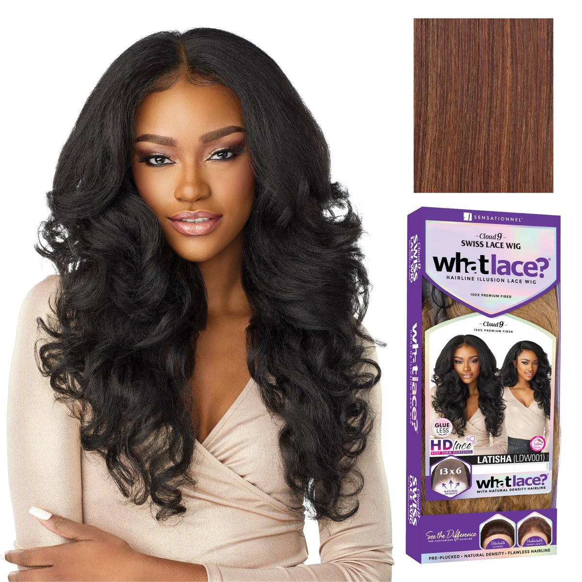 Sensationnel What Lace 13x6 Wig-Latisha, FLAMBOYAGECHOCOLATE