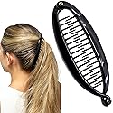 Camila Paris NV136 French Large Banana Clip Hair Comb, Flexible Banana Clips Hair for Thick Hair Ponytail Holder Interlocking Styling Clips for Women Beauty & Personal Care Camila