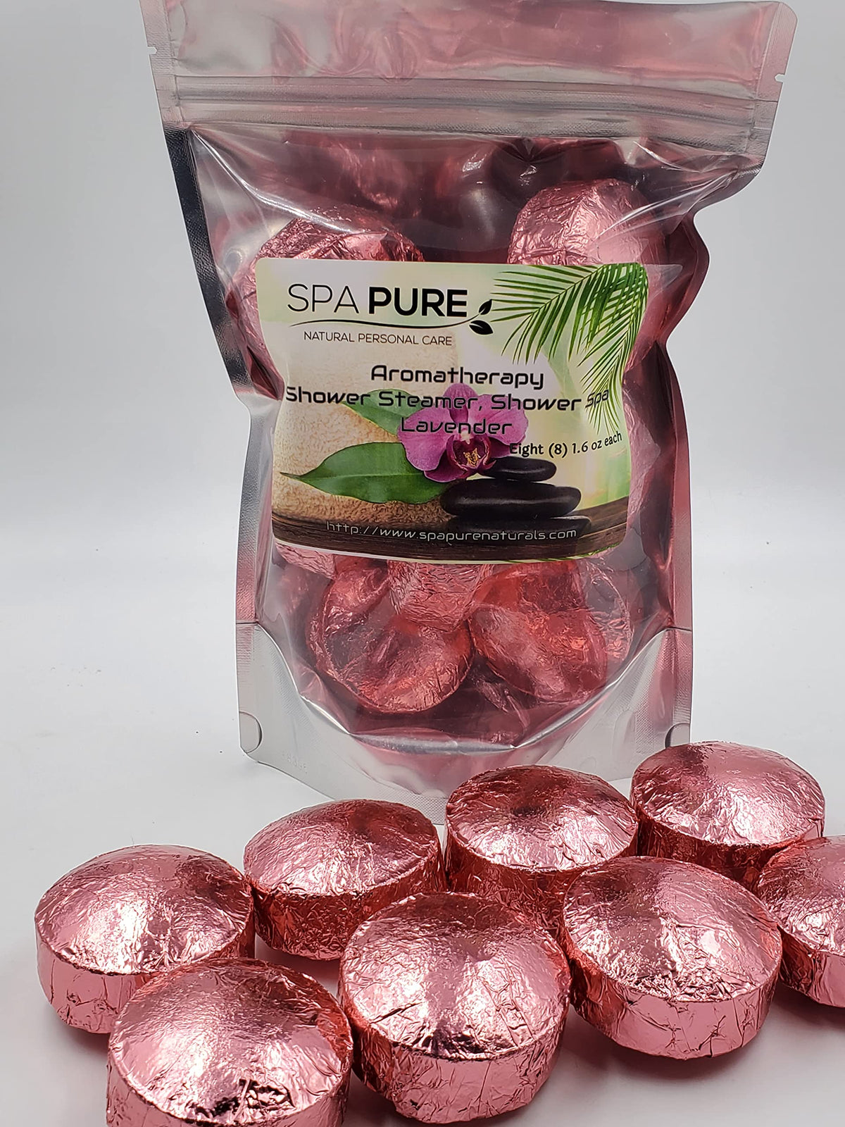 Spa Pure Lavender Aromatherapy Shower Bombs: With 100% Natural/Organic Essential Oils - Transform Your Shower - Transform Your Mood (8 Count) Pack… Beauty & Personal Care Spa Girl/Spa Pure