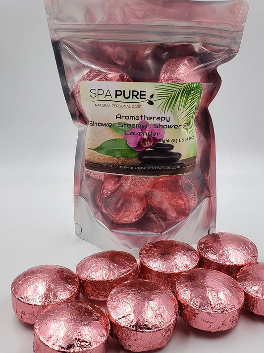 Spa Pure Lavender Aromatherapy Shower Bombs: With 100% Natural/Organic Essential Oils - Transform Your Shower - Transform Your Mood (8 Count) Pack… Beauty & Personal Care Spa Girl/Spa Pure