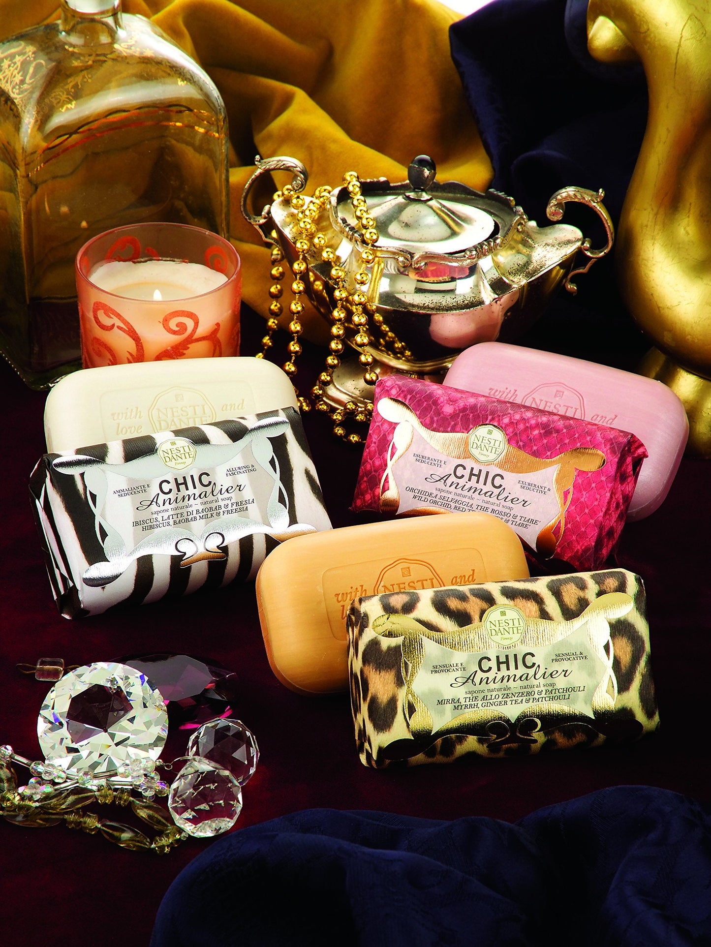 Nesti Dante Chic Animalier Natural Soap - Myrrh, Ginger Tea & Patchouli 250g/8.8oz Beauty & Personal Care Nesti Dante
